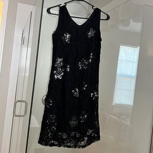 Black sequin dress